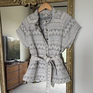 Melrose and Market Gray Patterned Vest